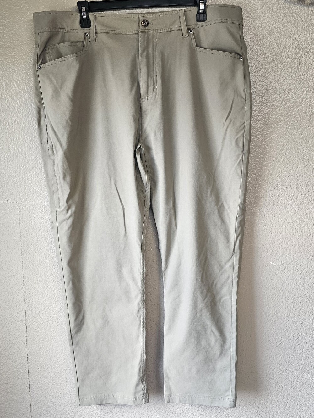 Gerry Men 38x30 Khaki Performance Stretch Pants Straight Leg Travel Outdoor H525